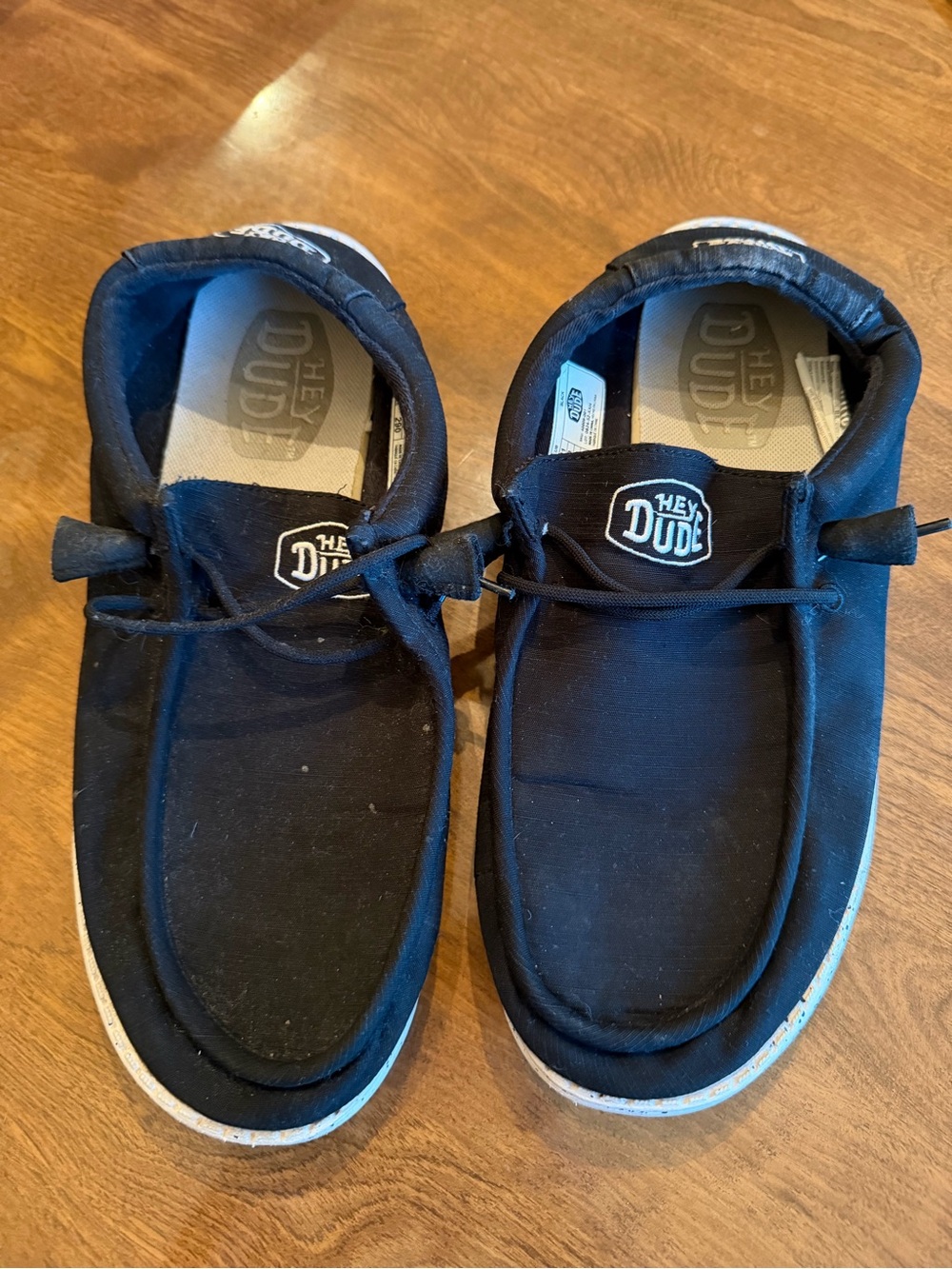 Hey Dude Mens Black Slip-On Sneakers 11